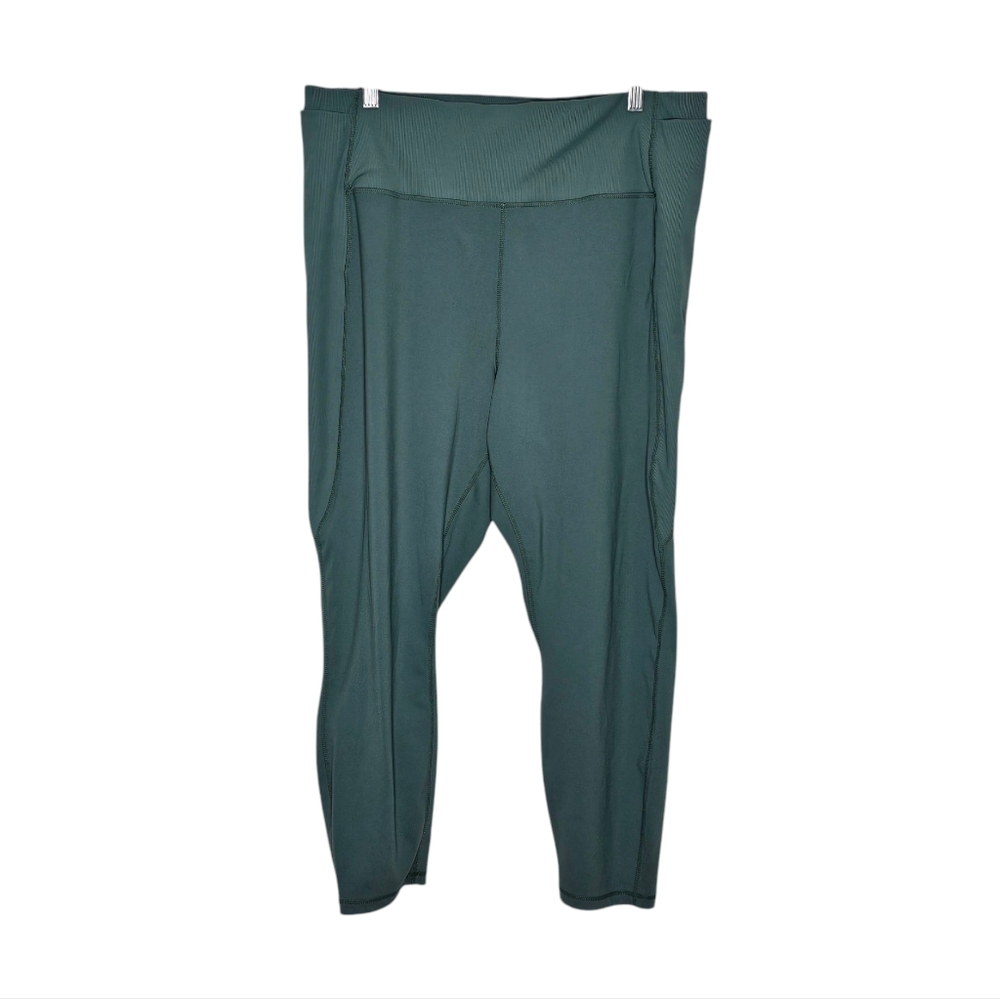 Reebok Light Green High-Waisted Leggings Size XXXL Activewear